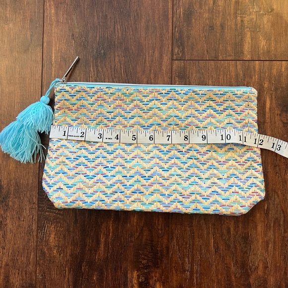 Lancôme Makeup Bag Straw Blue New - Picture 5 of 7